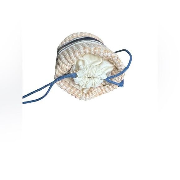 CHRISTIAN DIOR Novelty Straw Pouch Mini Bag - Picture 5 of 8